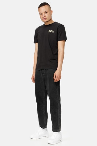 T-shirt Luka Zwart en Geel - Benlee