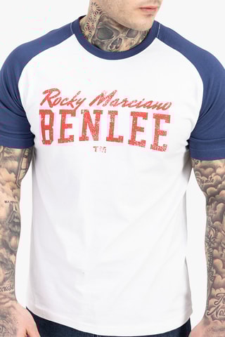 T-shirt Everet - Wit en Blauw - Benlee