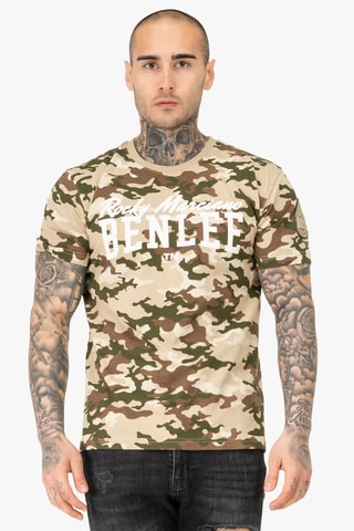 T-shirt Camdden - Bruin en Groen - Benlee
