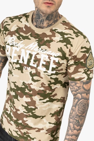 T-shirt Camdden - Bruin en Groen - Benlee