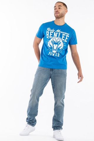 T-shirt Tiger Power - Blauw en Wit - Benlee