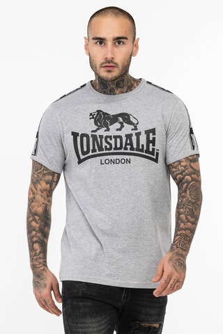 T-shirt Stour - Lichtgrijs en Zwart