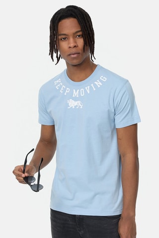 T-shirt Blauw en Wit