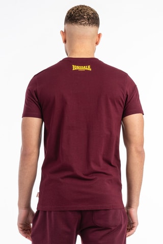 T-shirt Gruting - Bordeauxrood en Geel
