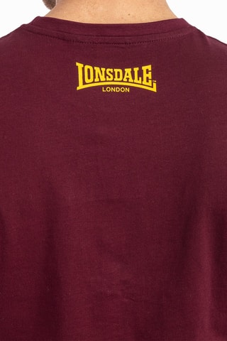 T-shirt Gruting - Bordeauxrood en Geel
