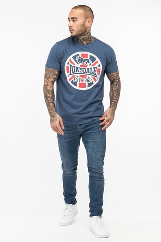 T-shirt Lunklet - Blauw en Wit