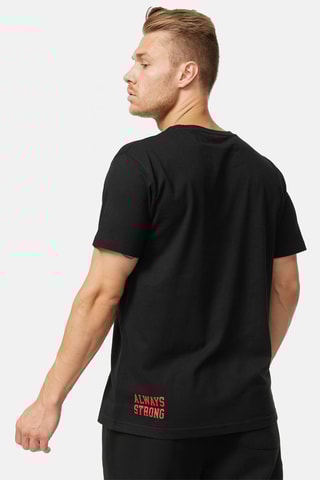 T-shirt Donley Zwart en Rood - Benlee