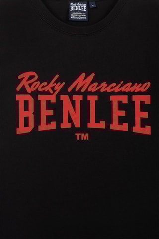 T-shirt Donley Zwart en Rood - Benlee