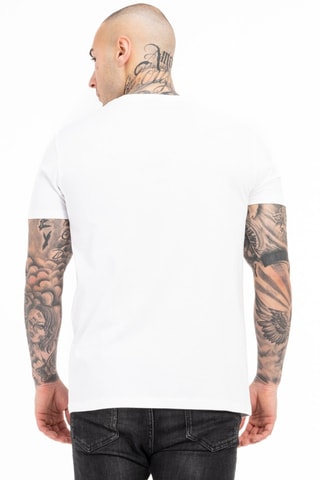 T-shirt regular Splashing - Wit