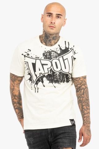 T-shirt regular Splashed - Wit