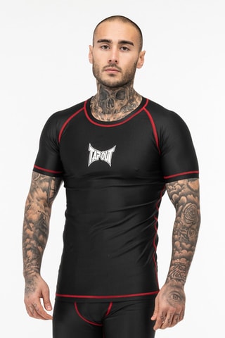 T-shirt slim fit Crystal - Zwart