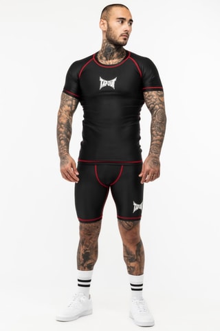 T-shirt slim fit Crystal - Zwart