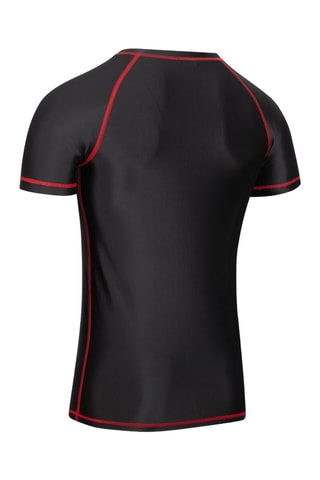 T-shirt slim fit Crystal - Zwart