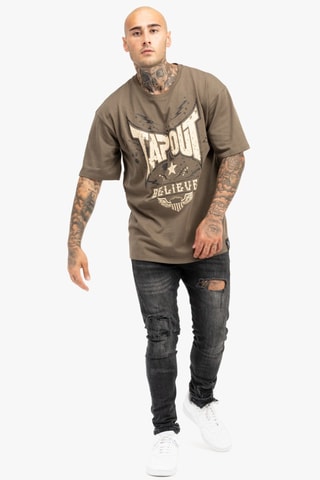 Oversized T-shirt Doylen - Bruin