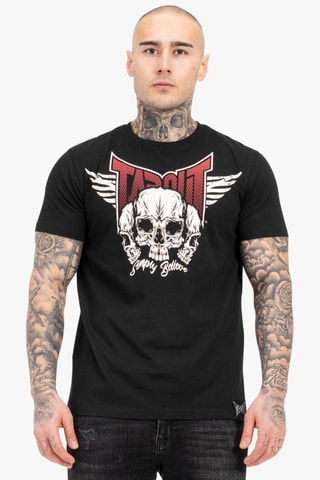 T-shirt regular Hamlines - Zwart