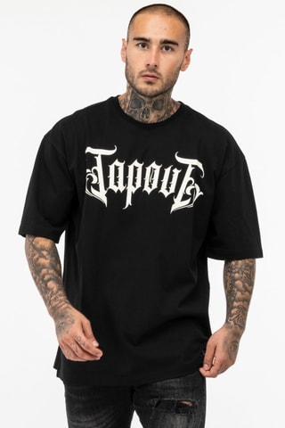 T-shirt Oversized Simply Believe - Zwart