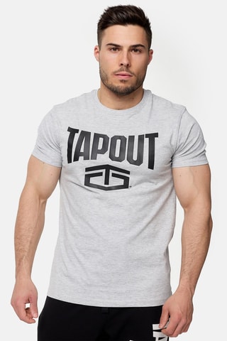 T-shirt Active Basic Tee Grijs en Zwart - Tapout