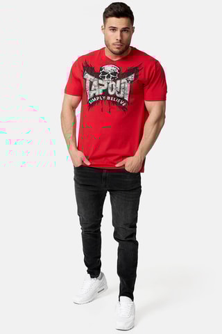T-shirt Creston Rood en Zwart - Tapout