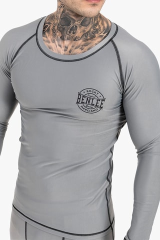 T-shirt Mossburn - Grijs en Zwart - Benlee