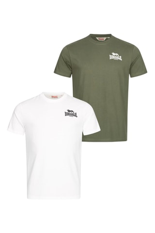 2 T-shirts Wit en Groen