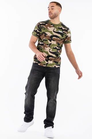 T-shirt Gunnista - Kaki en Zwart