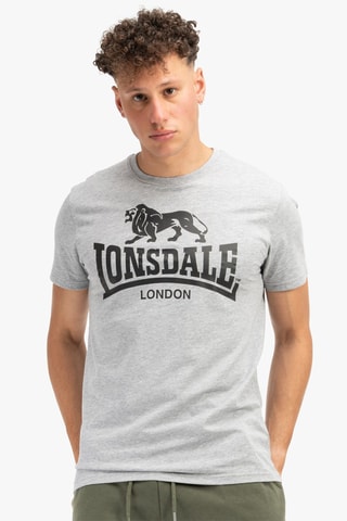 2 T-shirts Regular - Grijs en Zwart - Lonsdale
