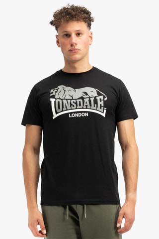 2 T-shirts Regular - Grijs en Zwart - Lonsdale