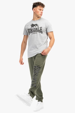 2 T-shirts Regular - Grijs en Zwart - Lonsdale