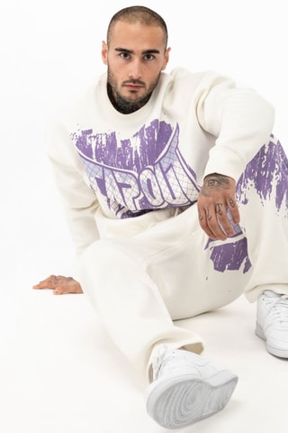 Oversized Sweater Cf Crew - Wit 