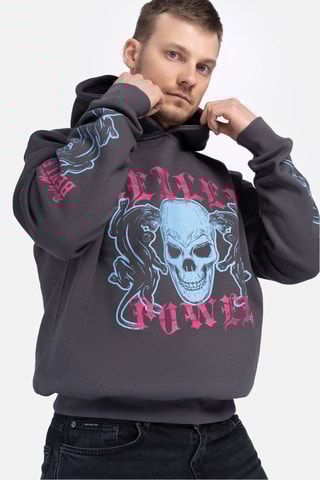 Wijde Sweater met Capuchon Pantera HD - Zwart - Benlee