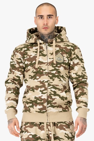 Sweater met Capuchon Frasen - Bruin en Beige - Benlee
