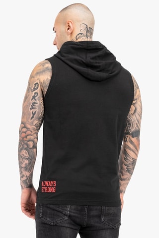 Mouwloze Sweater Darry - Zwart en Rood - Benlee