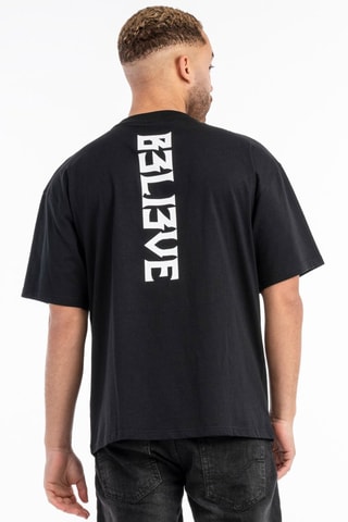 T-shirt oversized B3li3ve tee - Zwart