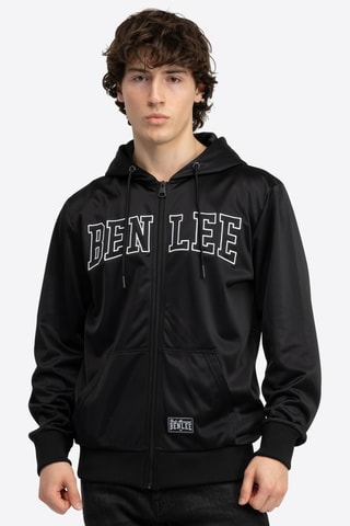 Sweater regular met capuchon - Zwart