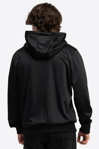 Sweater regular met capuchon - Zwart