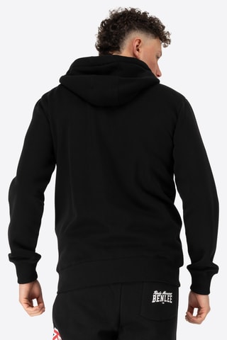 Sweater regular met capuchon - Zwart