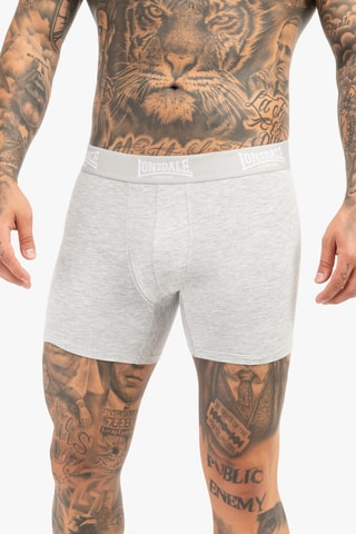 4 Boxers - Lichtgrijs en Zwart