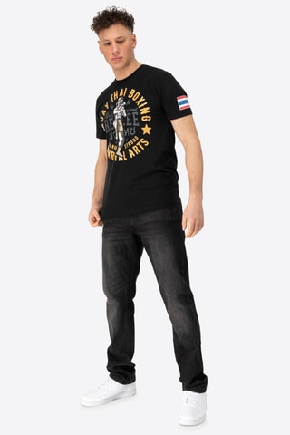 T-shirt Regular Fit - Zwart
