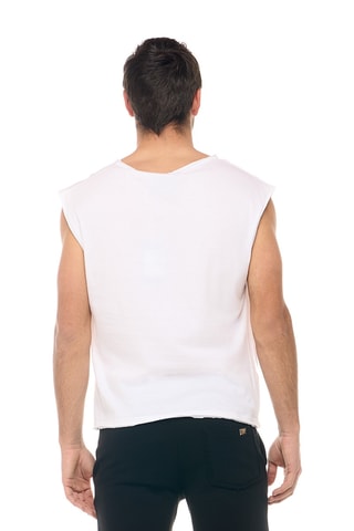 T-shirt sans manches - Blanc