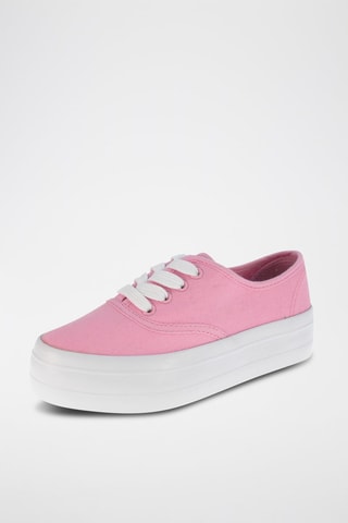 Platform Gympen Roze en Wit