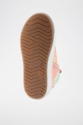 Hoge Sneakers Tie and Dye - Roze en Lichtgroen