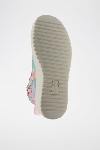 Hoge Sneakers Tie and Dye - Roze en Lichtgroen