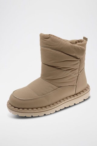 Gevoerde Enkellaarzen Beige