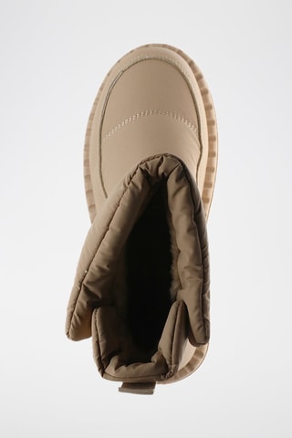 Gevoerde Enkellaarzen Beige