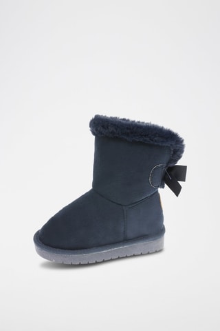 Gevoerde Enkellaarzen Marineblauw