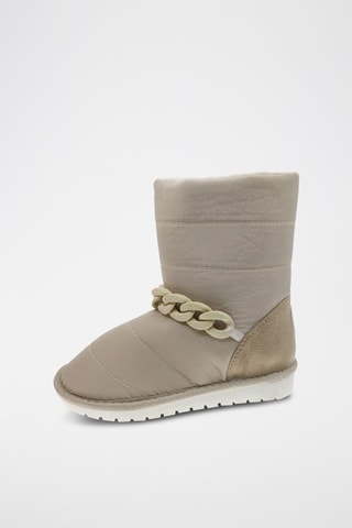 Gevoerde Enkellaarzen Beige