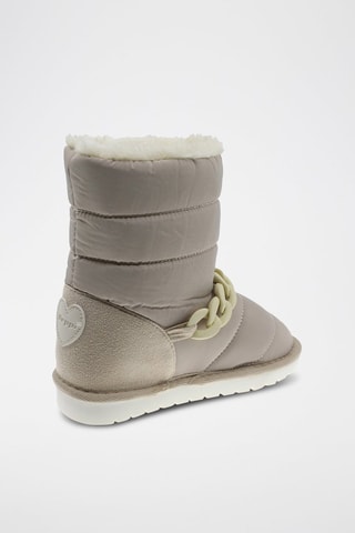 Gevoerde Enkellaarzen Beige