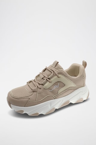 Platform Sneakers - Beige