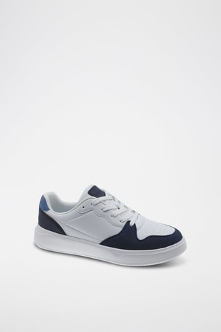 Sneakers - Wit en Marineblauw
