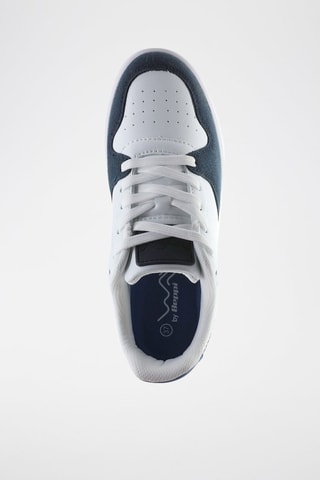 Sneakers - Wit en Marineblauw